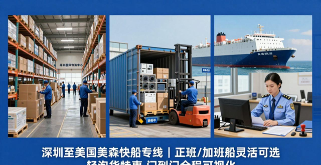 深圳至美國美森快船專線｜正班/加班船靈活可選 輕泡貨特惠 門到門全程可視化