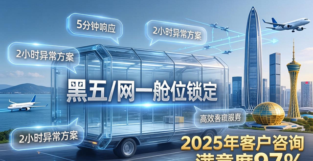 深圳FBA旺季空運專線 | 黑五/網(wǎng)一艙位鎖定 | 拒絕排倉爆倉